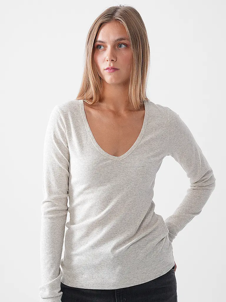 PENN&INK | Maglietta a maniche lunghe | Grigio chiaro