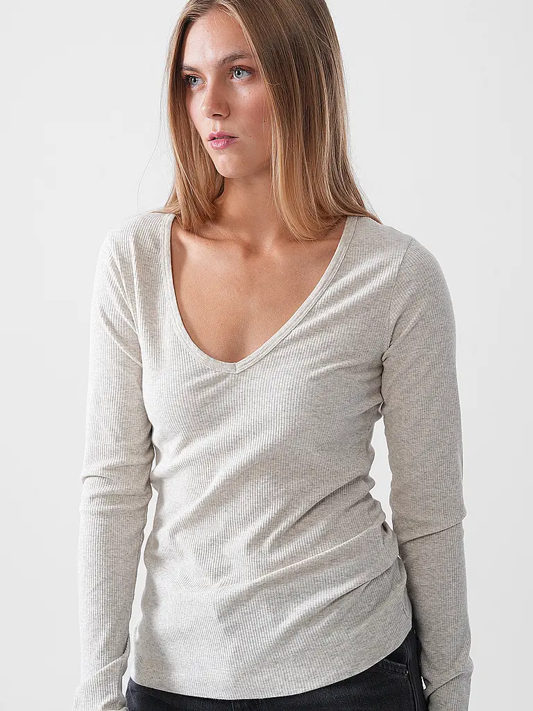PENN&INK | Maglietta a maniche lunghe | Grigio chiaro