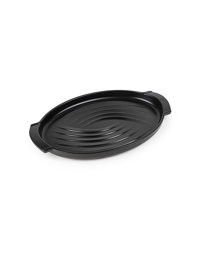 Pirofila PLANCHA per pesce 41 cm ceramica nera nero