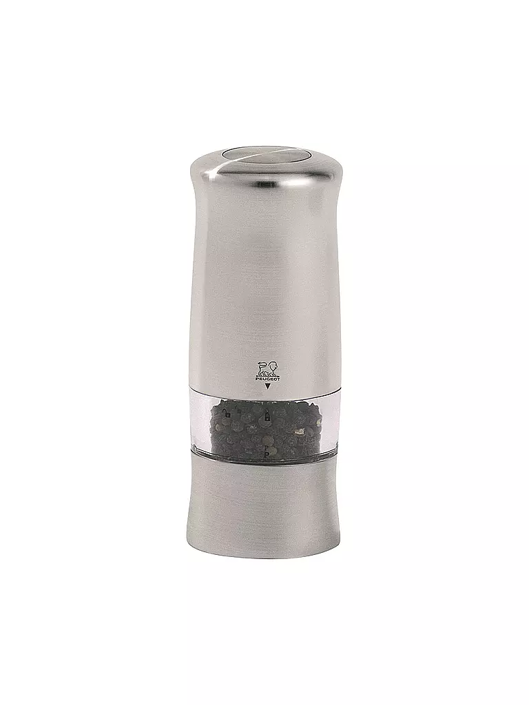 PEUGEOT | Macinapepe elettrico "Zeli" 14 cm (Cromo opaco) | Argento