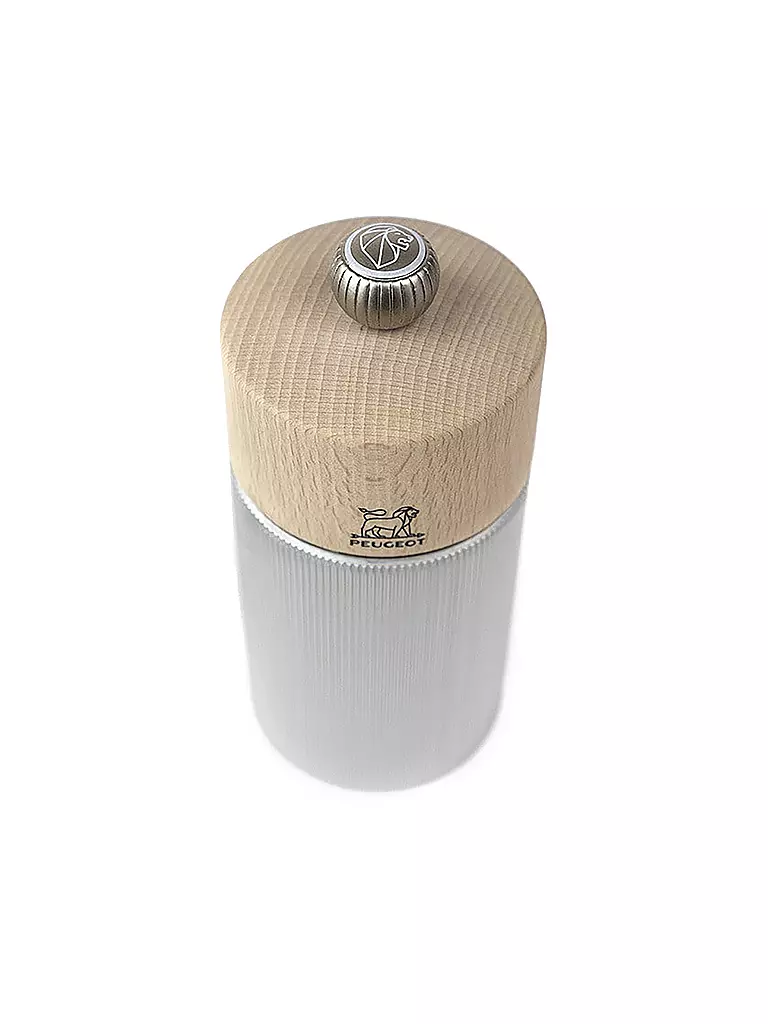 PEUGEOT | Macinino da sale 18 cm LINE Alluminio / Faggio - Naturale | Beige