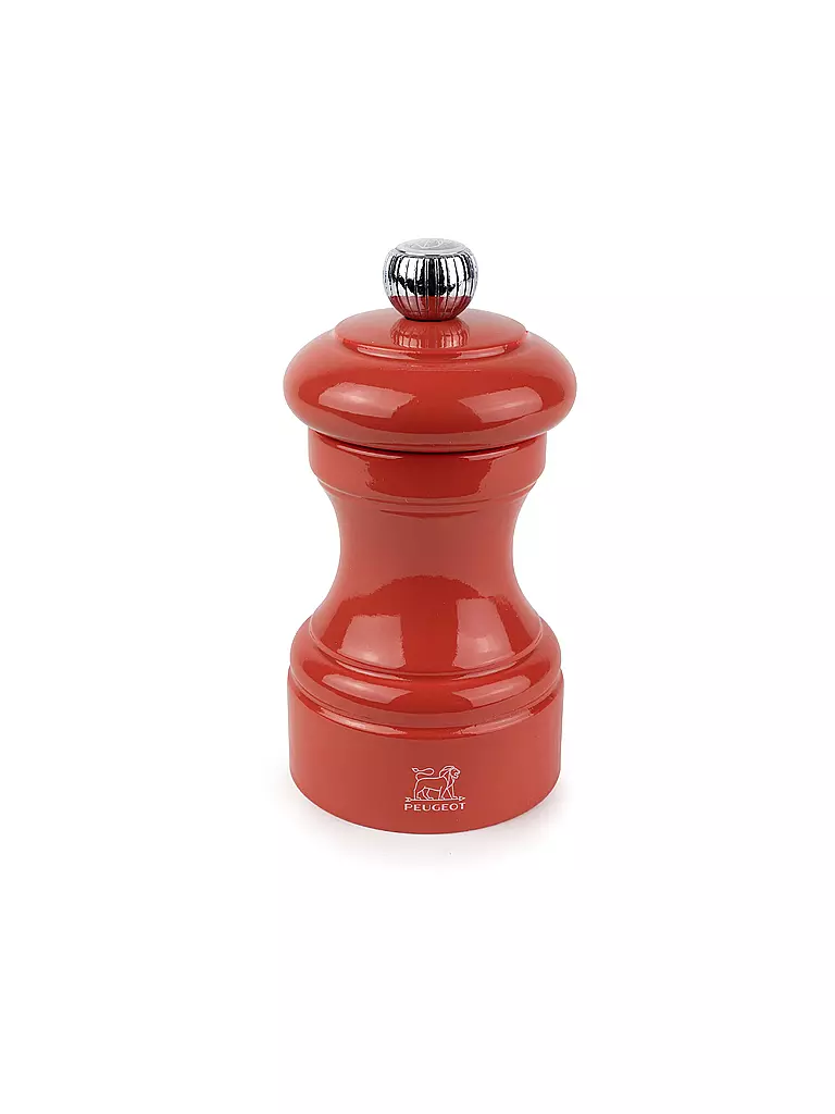 PEUGEOT | Macinino da sale BISTRORAMA 10 cm in legno di faggio/terracotta | Arancione