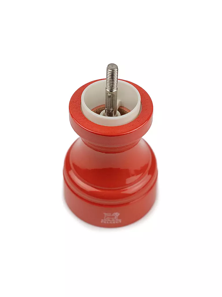 PEUGEOT | Macinino da sale BISTRORAMA 10 cm in legno di faggio/terracotta | Arancione