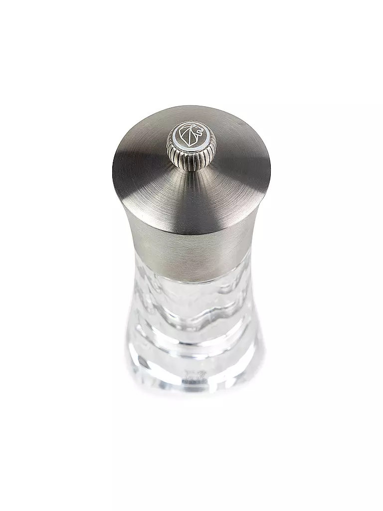 PEUGEOT | Macinino per sale "Ouessant" 14 cm (Acrilico/Acciaio inossidabile) | Trasparente