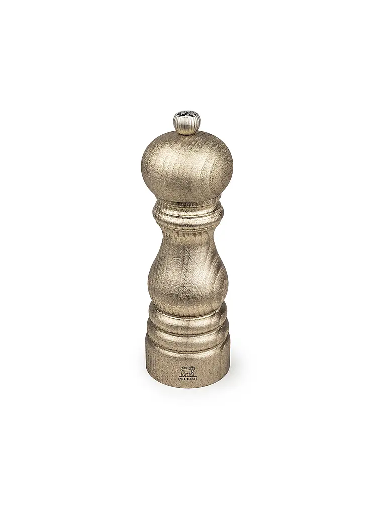 PEUGEOT | Set di macina sale e pepe GOLDEN PARIS 18 cm in legno di faggio oro | 