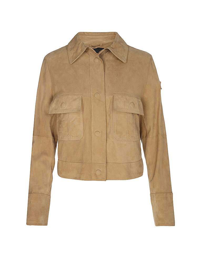 Giacca in pelle ERA beige 36