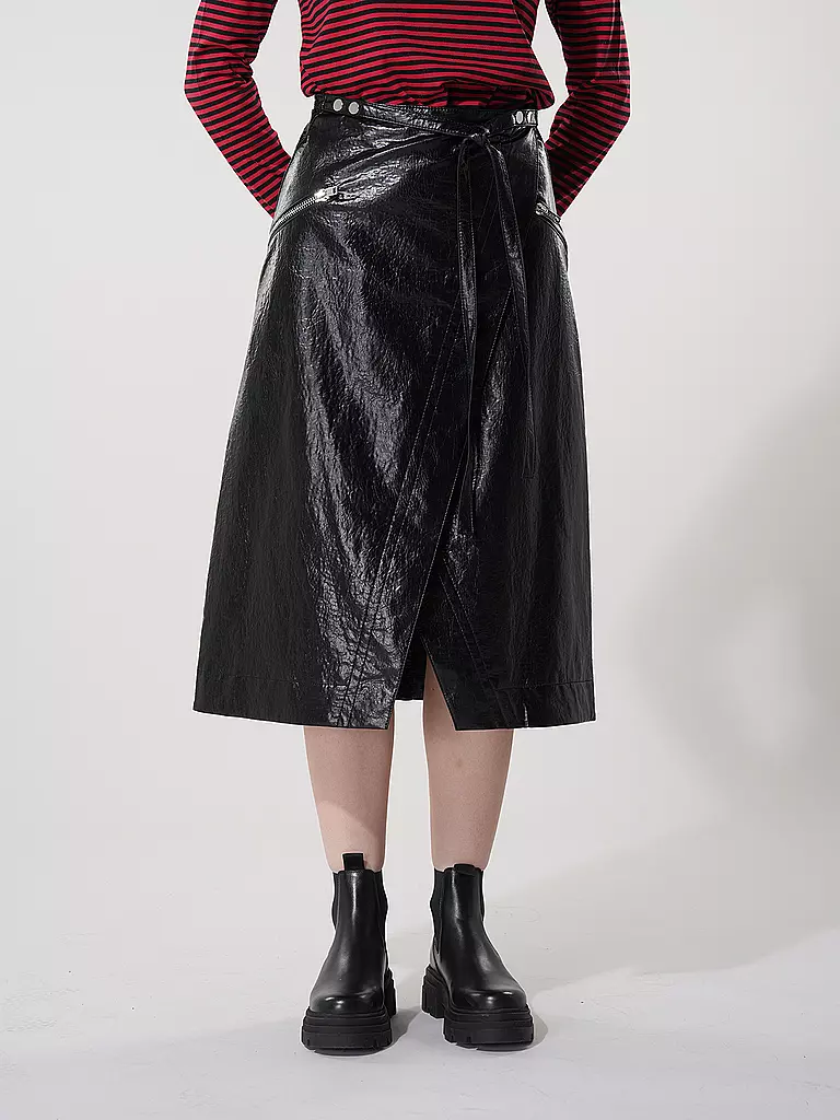 PHILLIP LIM | Midi gonna in similpelle | Nero
