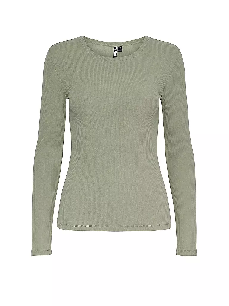 PIECES | Langarmshirt PCRUKA | Verde chiaro