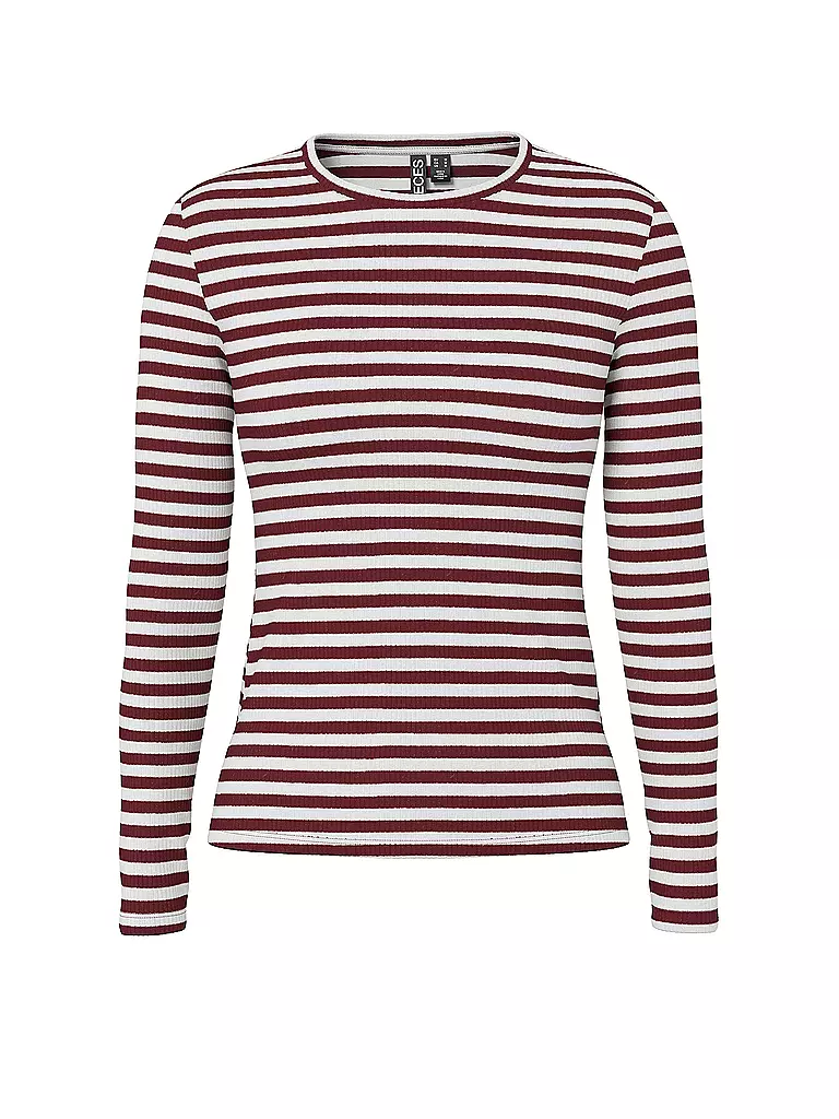 PIECES | Langarmshirt PCRUKA | Rosso scuro