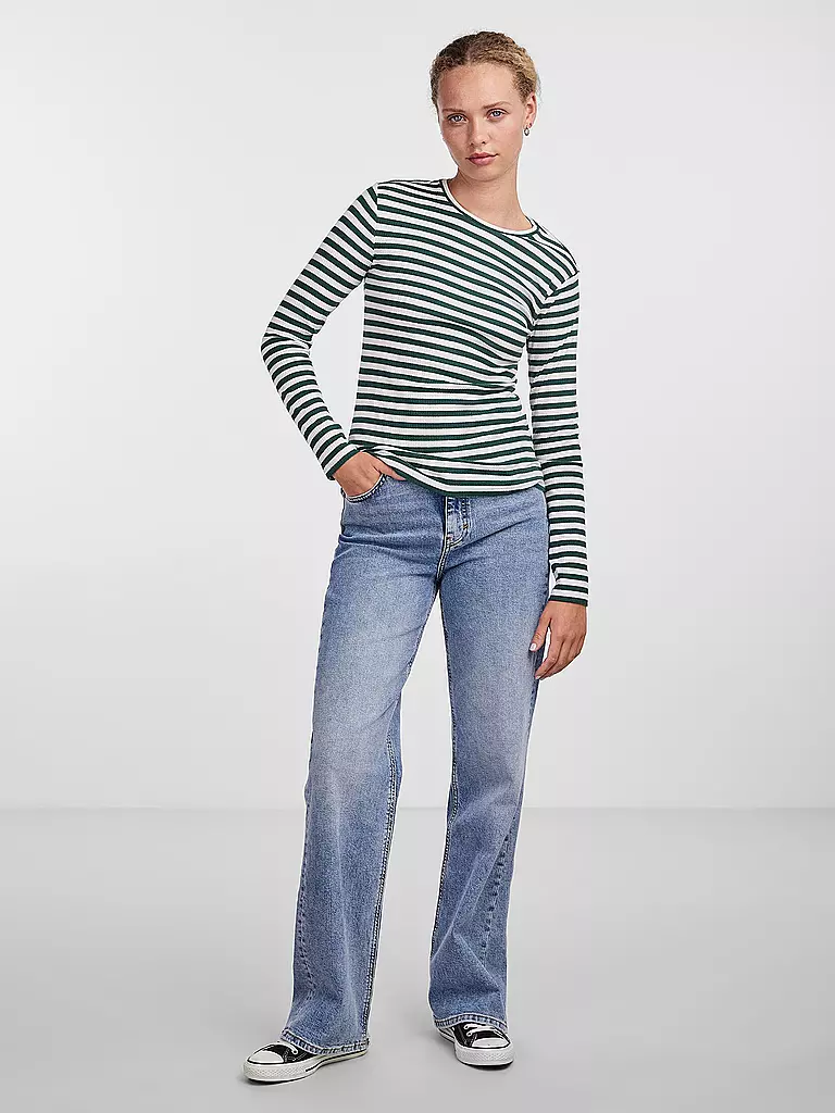 PIECES | Langarmshirt PCRUKA | Verde scuro