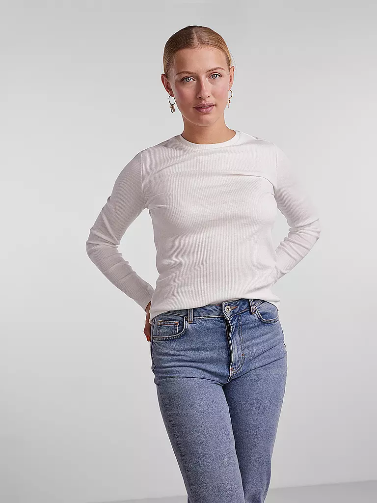 PIECES | Langarmshirt PCRUKA | Crema