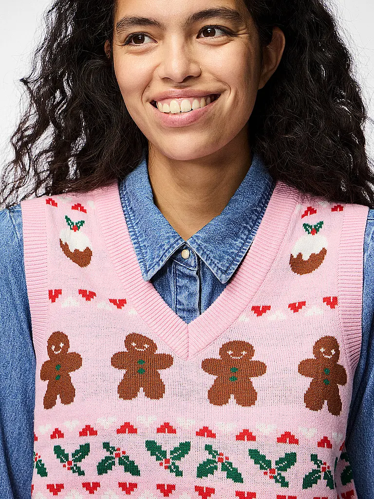 PIECES | Pullunder PCJOLLY XMAS | Rosa