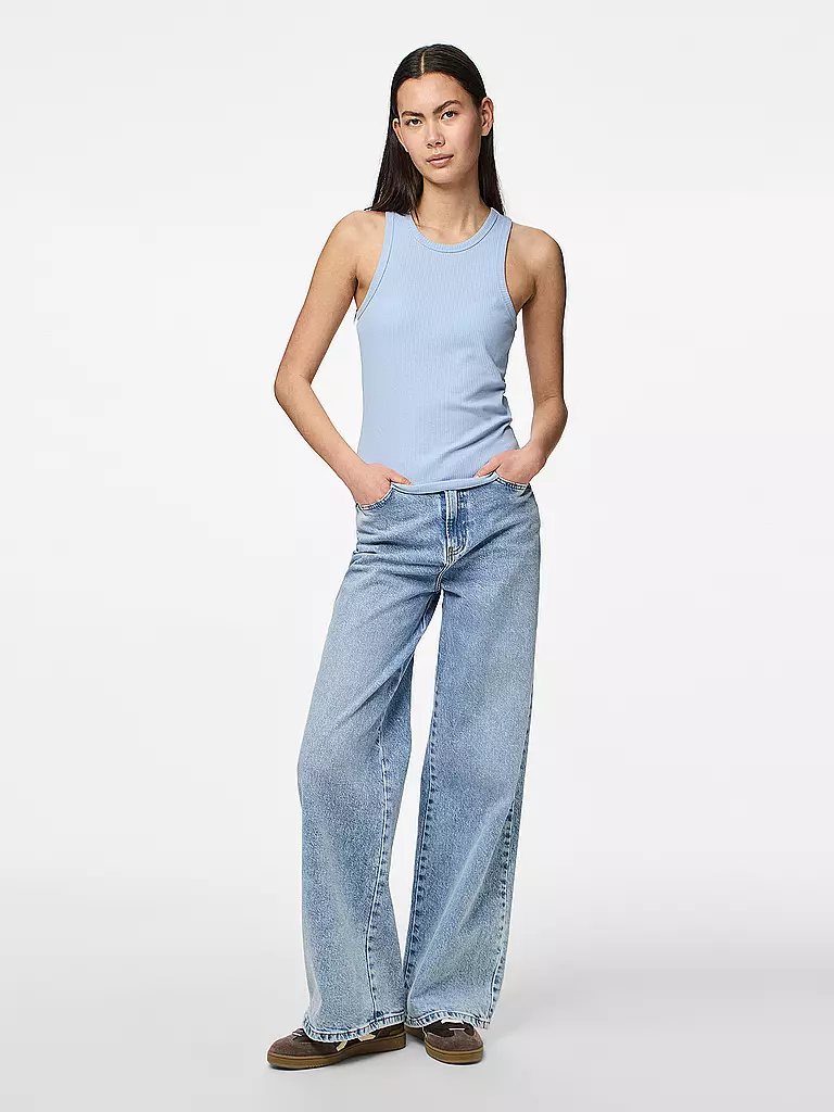 PIECES | Top PCRUKA | Blu chiaro