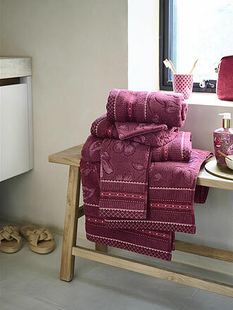 PIP STUDIO | Guanto da bagno JASMIN JACQUARD 16x22cm Rosa scuro