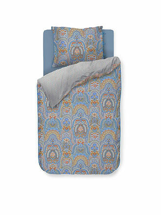 PIP STUDIO | Biancheria da letto in percalle JABALI FLOWER 70x90cm / 140x200cm Blu