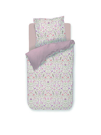 PIP STUDIO | Biancheria da letto in percalle GARDEN OF DOVE 70x90cm/140x200cm Bianco sporco