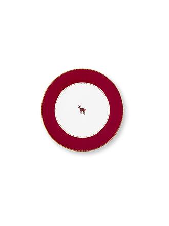 PIP STUDIO | Piatto da dessert 17cm LOVE BIRDS Rosso Scuro