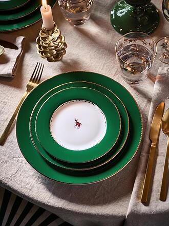 PIP STUDIO | Piatto da dessert 17 cm LOVE BIRDS Verde scuro