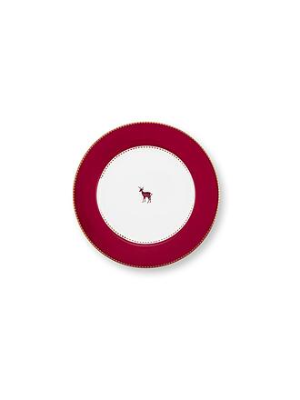PIP STUDIO | Piatto da colazione 21cm LOVE BIRDS Rosso Scuro