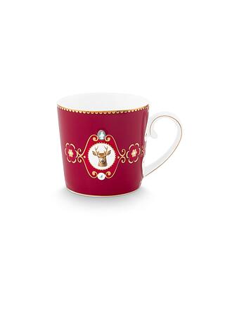 PIP STUDIO | Tazza piccola con manico LOVE BIRDS MEDALLION rosso scuro