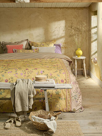 PIP STUDIO | Biancheria da letto in percalle BODHI FLOWER 70x90cm/140x200cm Yellow