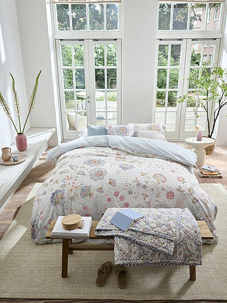 PIP STUDIO | Biancheria da letto in percalle MUMBAI MORNING 70x90cm/140x200cm Azzurro