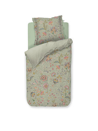 PIP STUDIO | Percalle Biancheria da letto MUMBAI MORNING 70x90cm/140x200cm Verde Chiaro