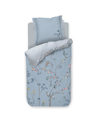 PIP STUDIO | Percalle Biancheria da Letto BAMBOO BLOSSOM 70x90cm/140x200cm Azzurro