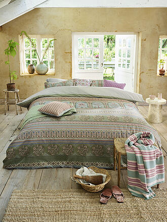 PIP STUDIO | Biancheria da letto in percalle BOLLYWOOD DREAMS 70x90cm/140x200cm Verde