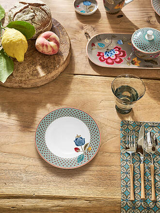 PIP STUDIO | Piatto fondo 21,5 cm BLOOMING TALES Blue