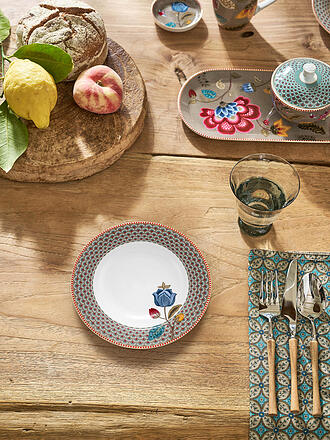 PIP STUDIO | Piatto fondo BLOOMING TALES 21,5cm Khaki