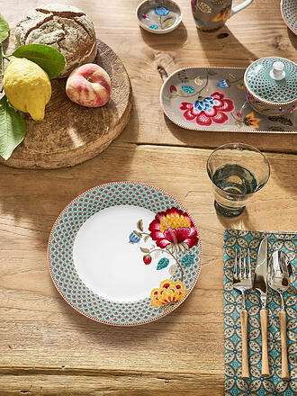 PIP STUDIO | Piatto piano 26,5 cm BLOOMING TALES Blue