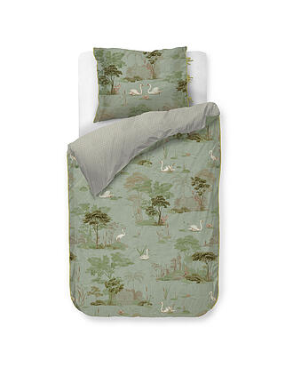 PIP STUDIO | Completo letto in percalle DARJEELING DAYS 70x90cm/140x200cm Verde