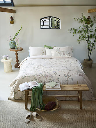 PIP STUDIO | Biancheria da letto in percalle DESI GARDEN 70x90cm/140x200cm Crema