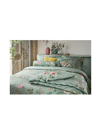 PIP STUDIO | Biancheria da letto in percalle EVERBLOMM 70x90cm/140x200cm Verde