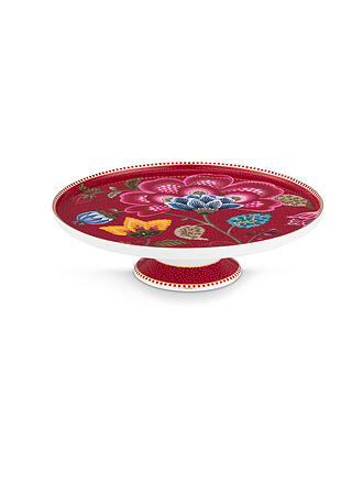 PIP STUDIO | Mini Alzata per Torta BLOOMING TALES 21cm Fantasy Rosso Scuro
