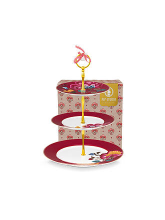PIP STUDIO | Etagere 3 Piani BLOOMING TALES 21cm Fantasy Rosso Scuro