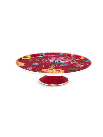 PIP STUDIO | Piatto su piedistallo BLOOMING TALES 30,5cm Fantasy Darkred