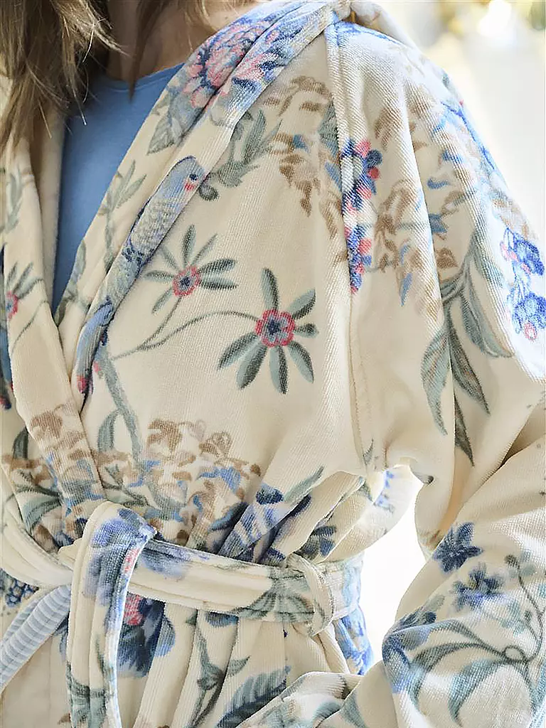 PIP STUDIO | Accappatoio da donna SECRET GARDEN bianco-blu | 