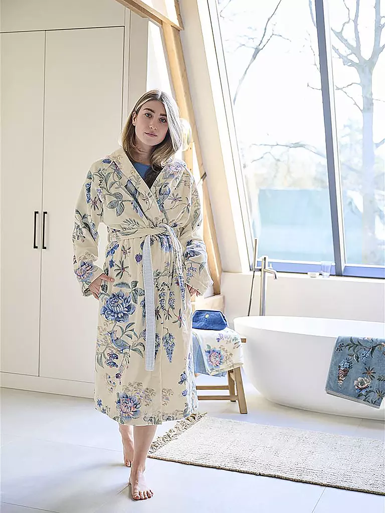 PIP STUDIO | Accappatoio da donna SECRET GARDEN bianco-blu | 