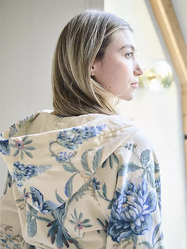 PIP STUDIO | Accappatoio da donna SECRET GARDEN bianco-blu | 