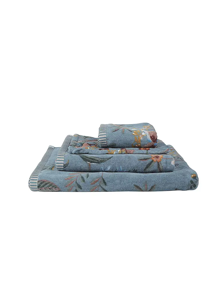 PIP STUDIO | Asciugamano 55x100cm SECRET GARDEN Blue | Blu chiaro