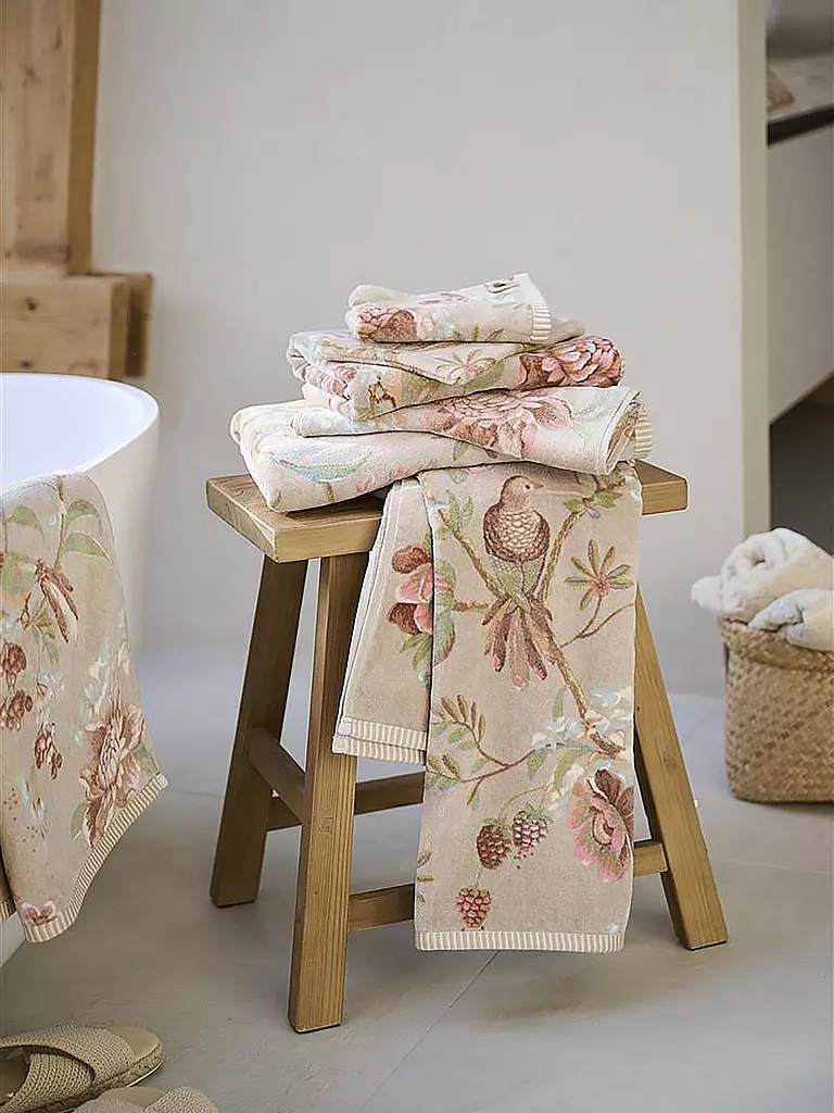 PIP STUDIO | Asciugamano 55x100cm SECRET GARDEN Khaki | Marrone chiaro