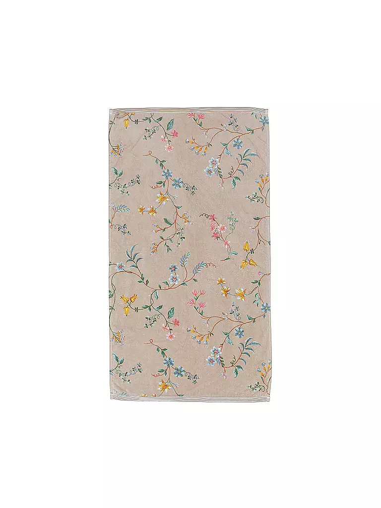 PIP STUDIO | Asciugamano LES FLEURS 55x100cm Kaki | Marrone chiaro