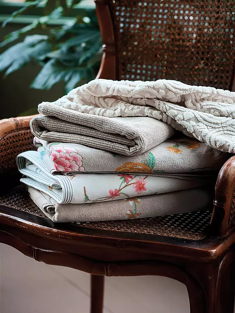 PIP STUDIO | Asciugamano LES FLEURS 55x100cm Kaki | Marrone chiaro