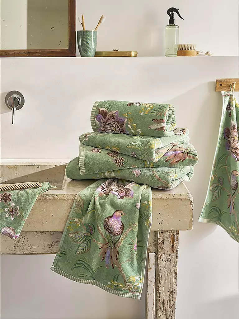 PIP STUDIO | Asciugamano per ospiti 30x50cm SECRET GARDEN Verde | 
