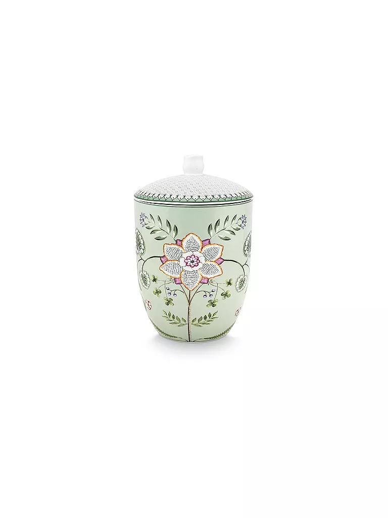 PIP STUDIO | Barattolo con coperchio LILY & LOTUS 1,5l Verde chiaro | 
