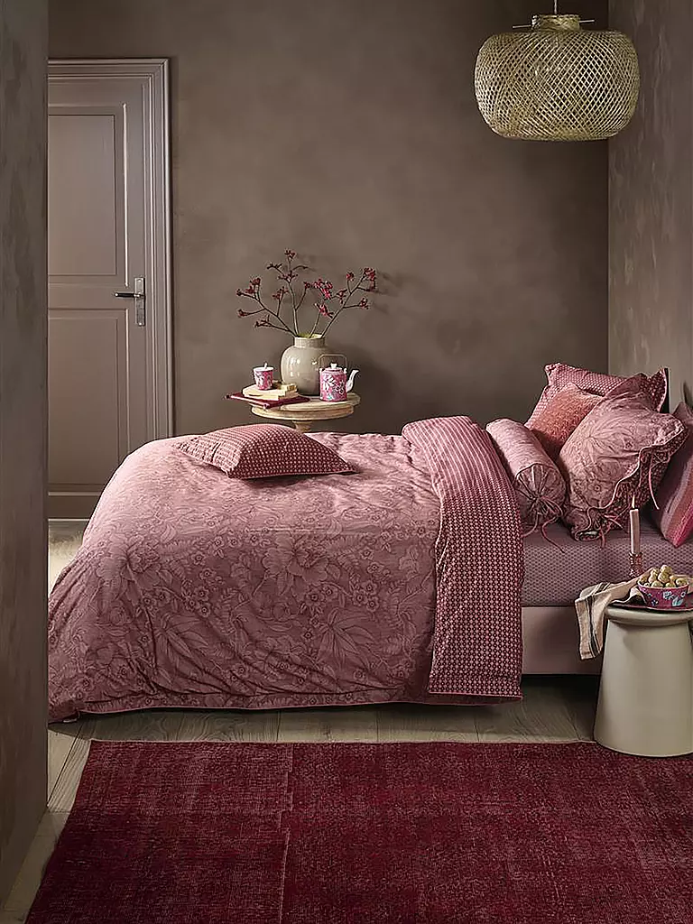 PIP STUDIO | Biancheria da letto in percalle 70x90cm/140x200cm CASA DEI FIORI Terra | Bacca