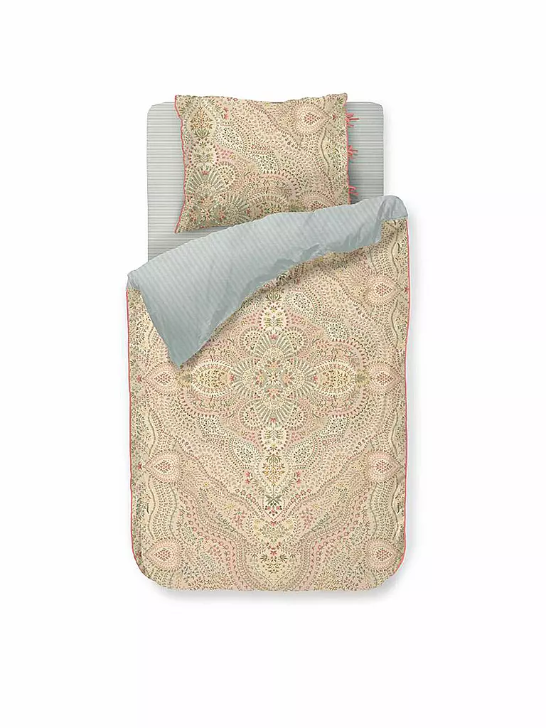 PIP STUDIO | Biancheria da letto in percalle ALFOMBRA 70x90cm/140x200cm Sabbia | Beige