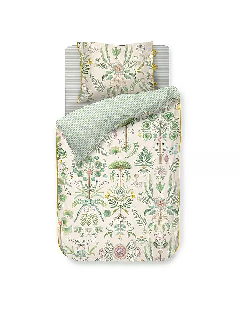 PIP STUDIO | Biancheria da letto in percalle BAMBOLEO 70x90cm/140x200cm Bianco sporco | Bianco